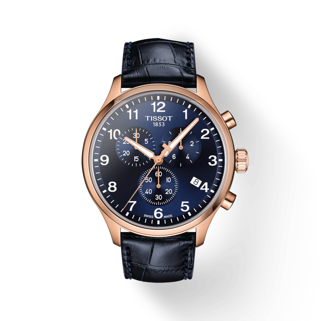 Tissot Rose Gold Plated Stainless Steel Chrono XL Classic Watch
