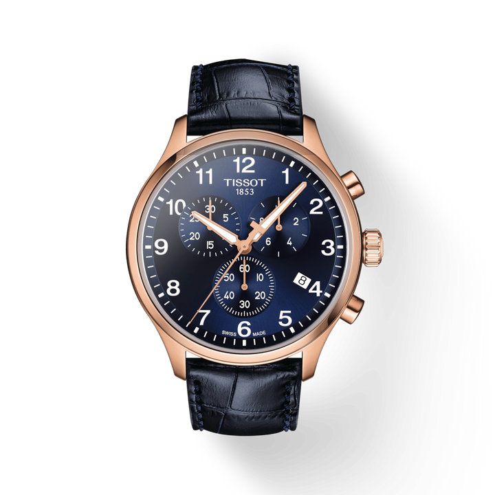 Tissot Rose Gold Plated Stainless Steel Chrono XL Classic Watch