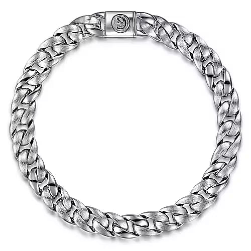 Ment's Sterling Silver "Gabriel & Co." Cuban Link Bracelet