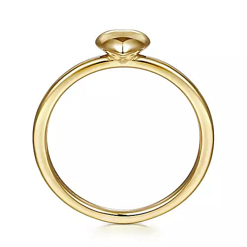 14K Yellow Gold Heart Gold Fashion Ring
