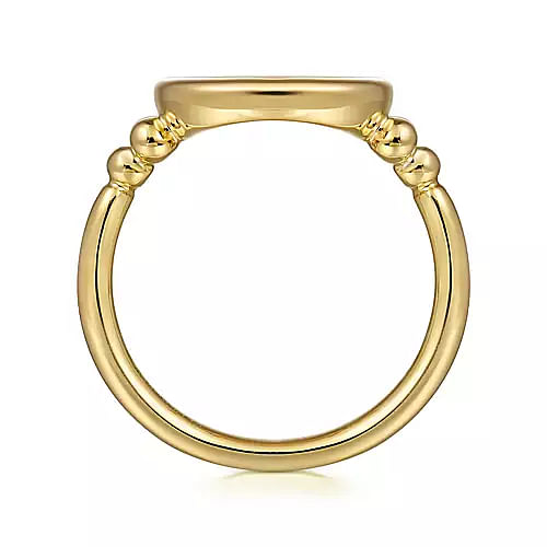 14K Yellow Gold Fashion Gabriel & Co Diamond Fashion Ring