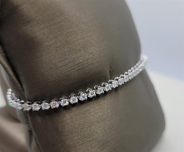 14K White Gold 2.00 ctw Round cut Diamond Bracelet