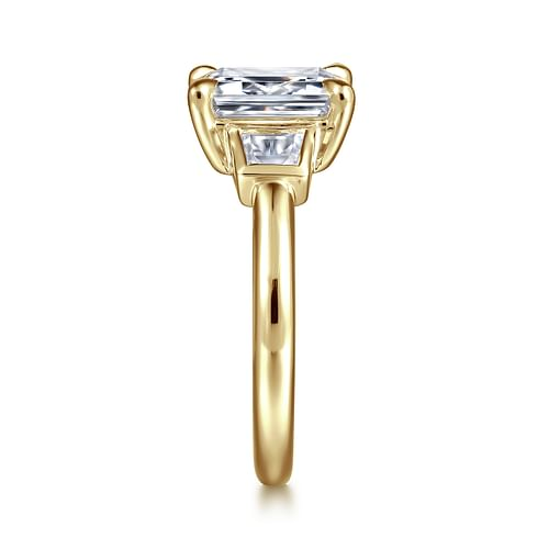 14K Yellow Gold Gabriel & Co Diamond Engagement Ring Mounting