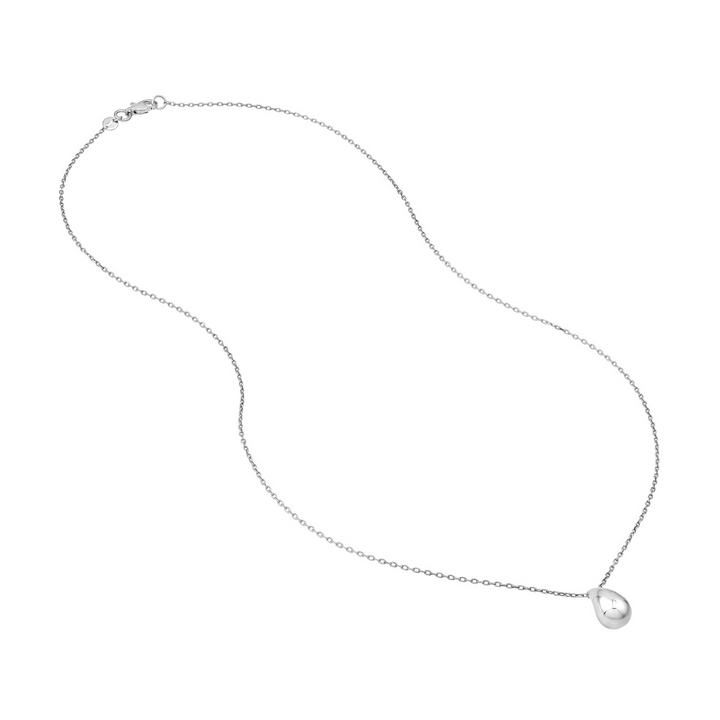 16-18" Sterling Silver Teardrop Pendant Forzentina Necklace