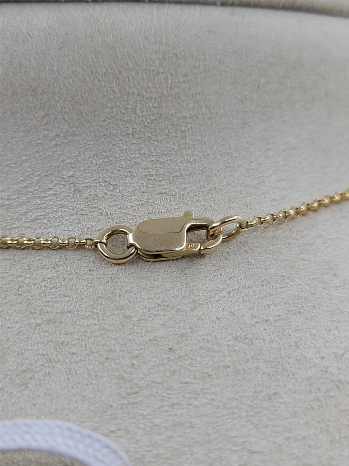 14K Two-Tone Gold Diamond Bar Necklace