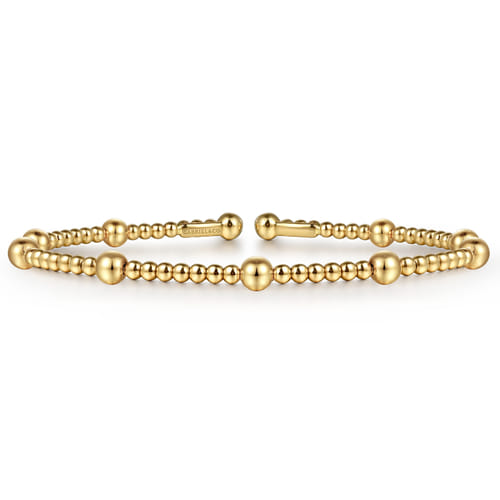 14K Yellow Gold Bujukan Split Bangle