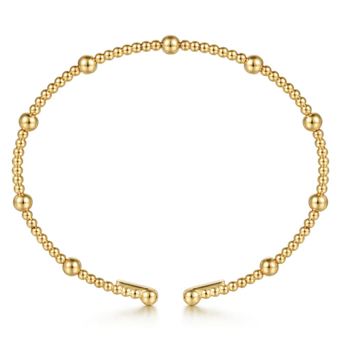 14K Yellow Gold Bujukan Split Bangle