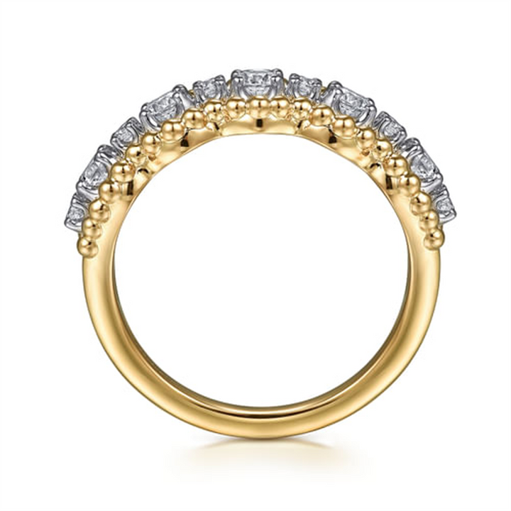 14K Two-Tone Gold Gabriel & Co Diamond Fashion Ring