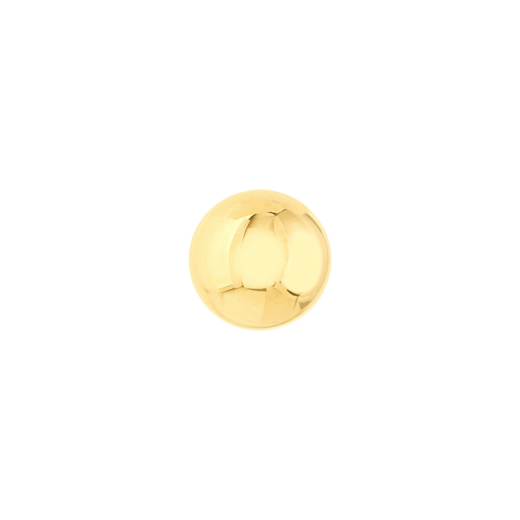 14K Yellow Gold 8mm Hollow Ball Stud Earrings
