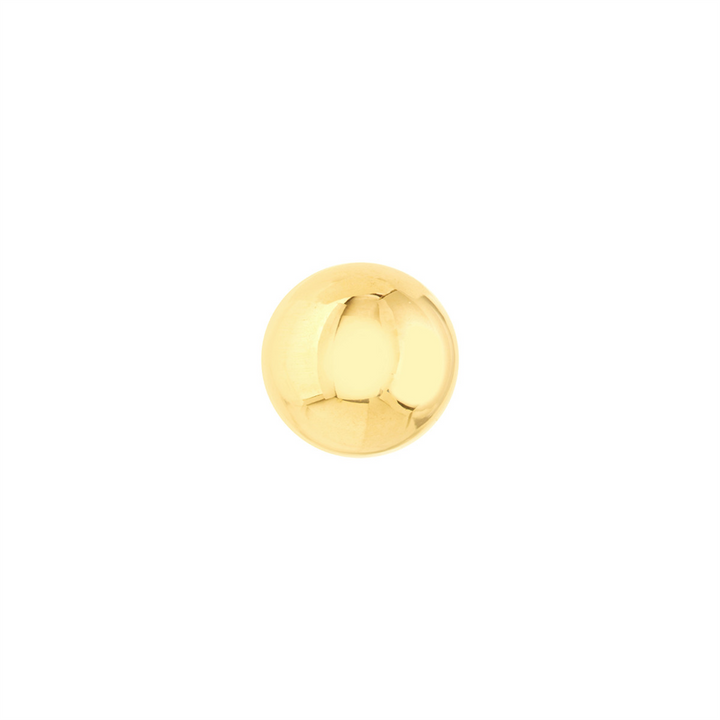 14K Yellow Gold 8mm Hollow Ball Stud Earrings
