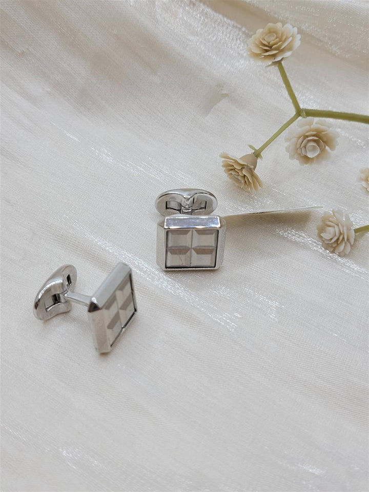 Sterling Silver "Gabriel & Co." Square Cuff Links