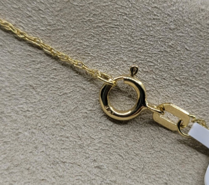14K Yellow Gold Guitar Necklace
