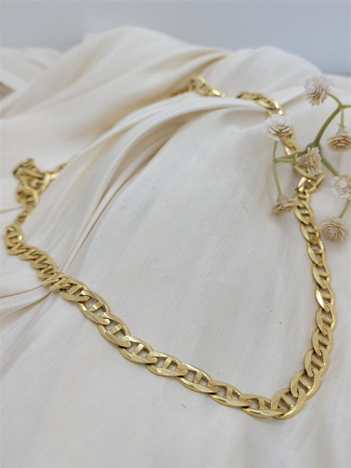 14K Yellow Gold Anchor 20 inch Chain