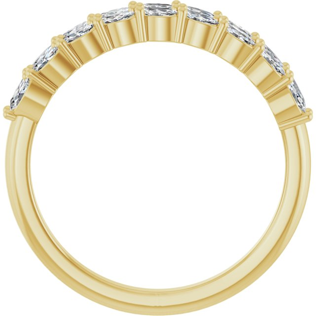 14K Yellow 1/2 Ctw Lab-Grown Diamond Anniversary Band