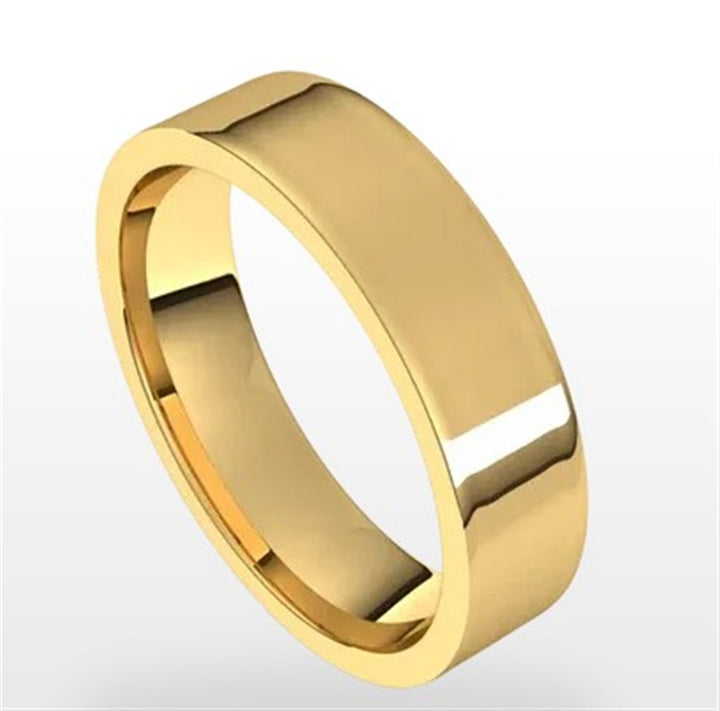 10K 5mm Flat Comfort Wedding Ring