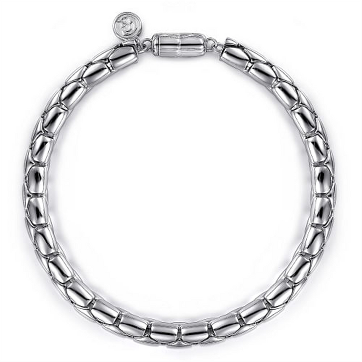 Men's Sterling Silver "Gabriel & Co." Tubular Beaded Bracelet