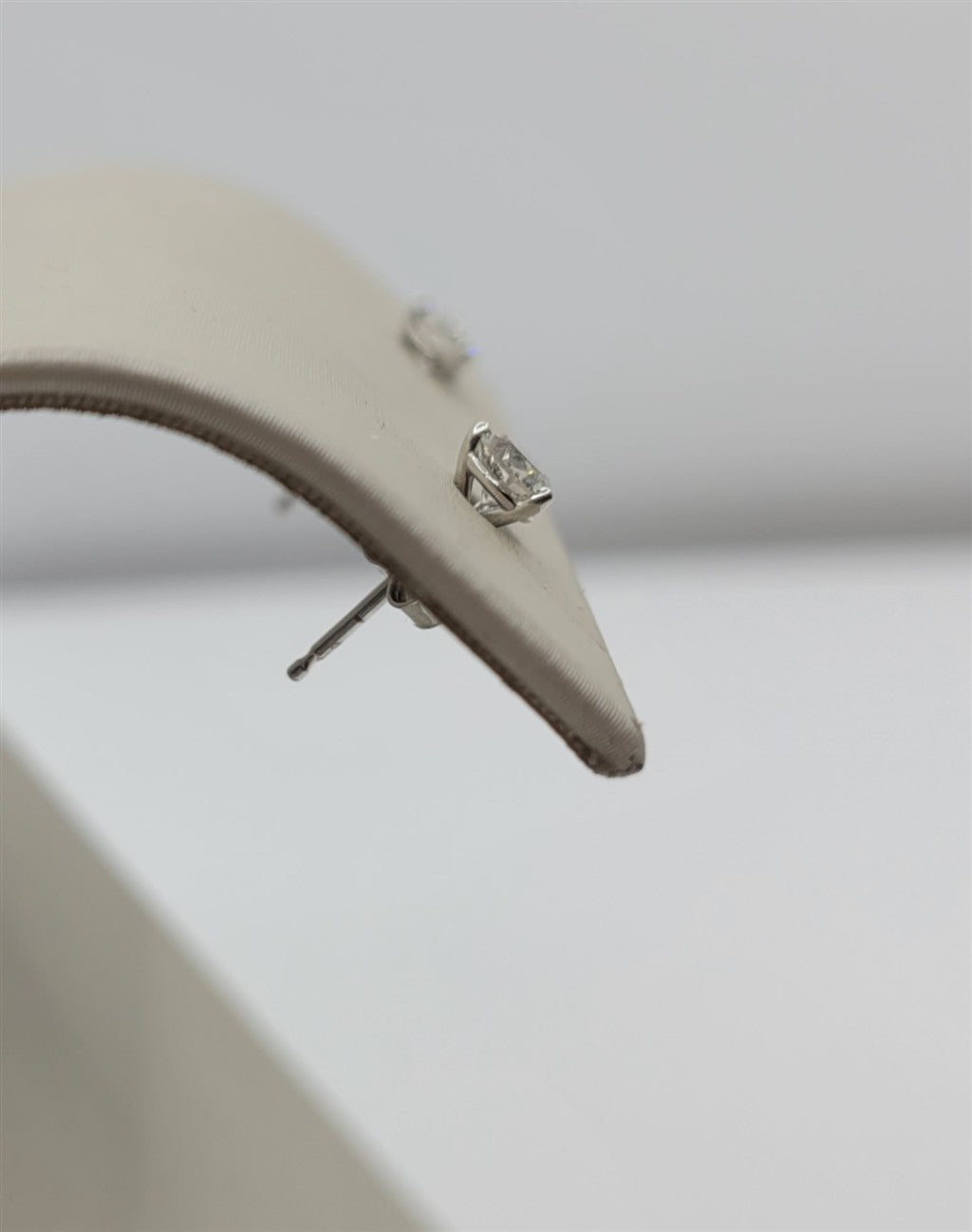14K White Gold 0.46 Twt 3-Prong Cocktail Stud Earrings