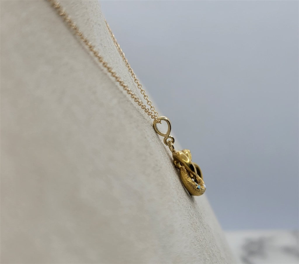 14K Yellow Gold Twisted Fashion Necklace