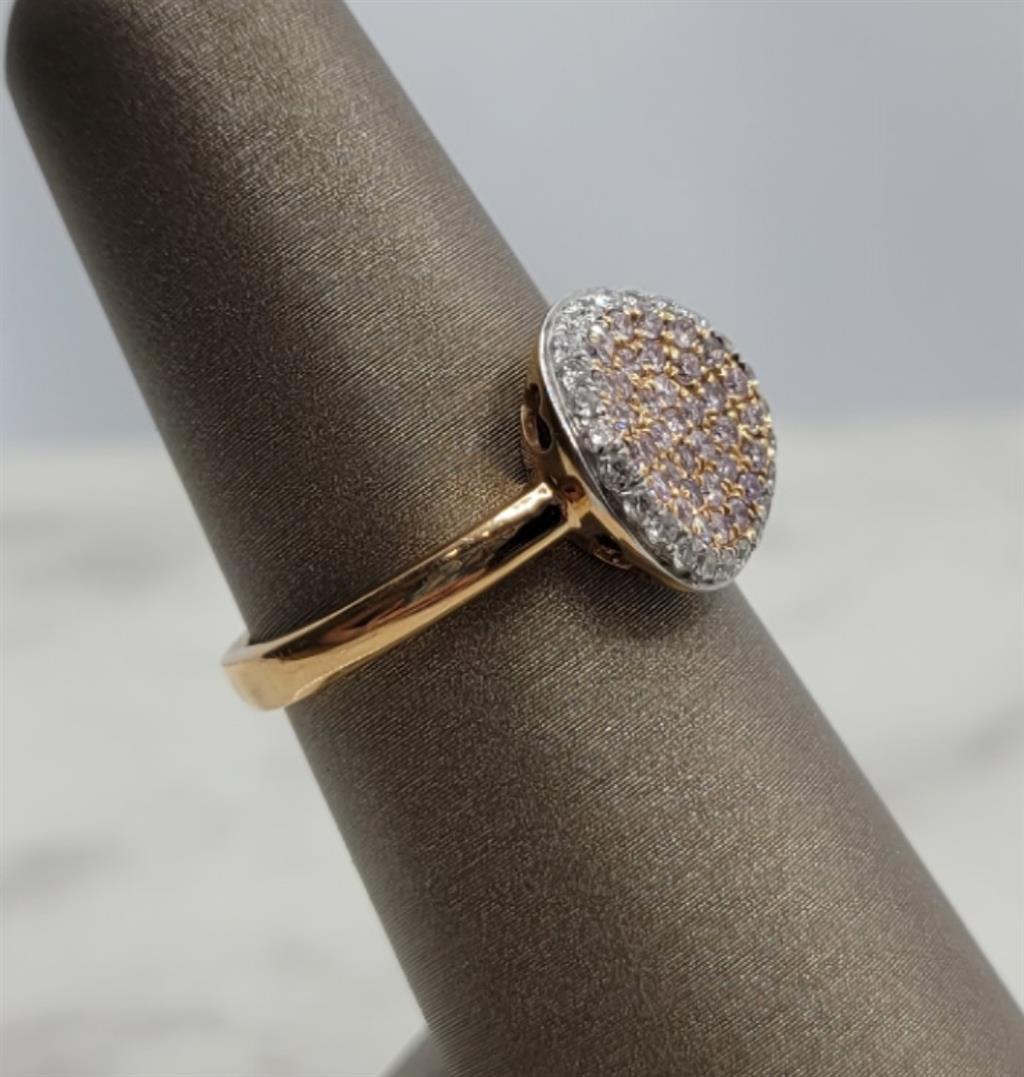 18K Rose Gold Cluster Almor Designs Diamond Fashion Ring