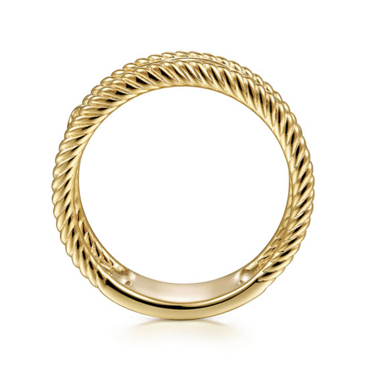Vintage 14K Yellow Gold Swirly Filigree Ring