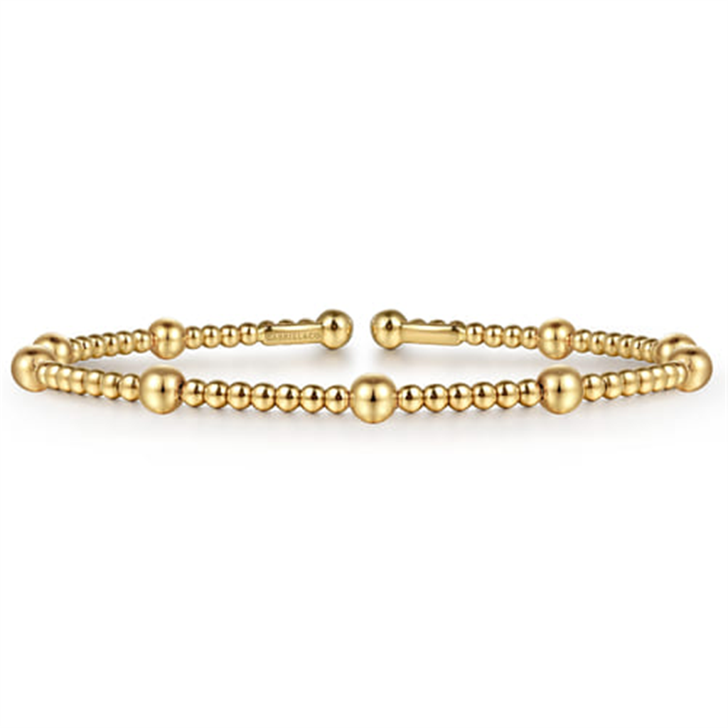 14K Yellow Gold Bujukan Split Bangle