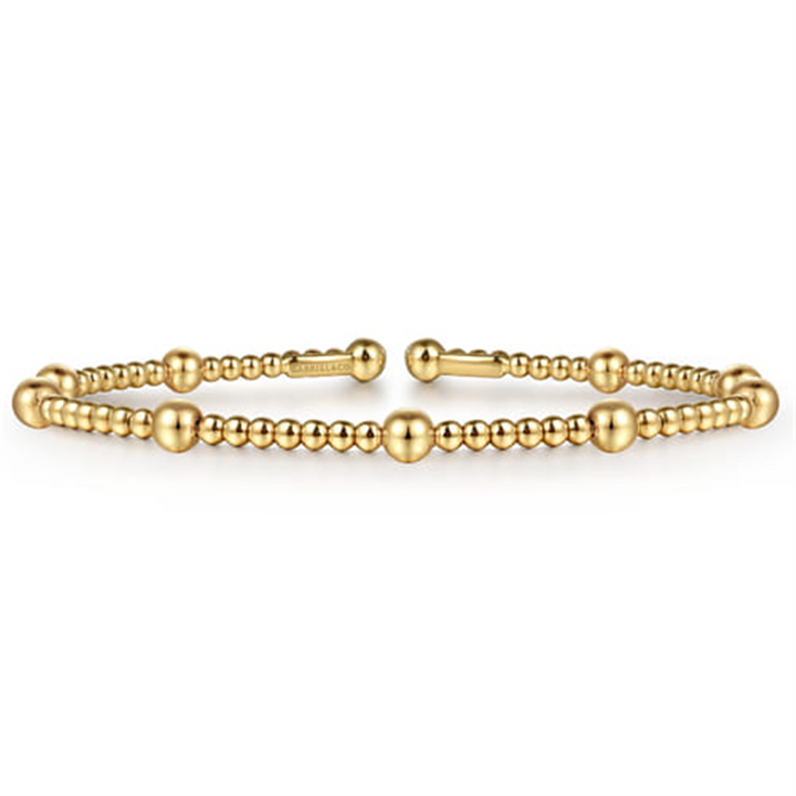 14K Yellow Gold Bujukan Split Bangle