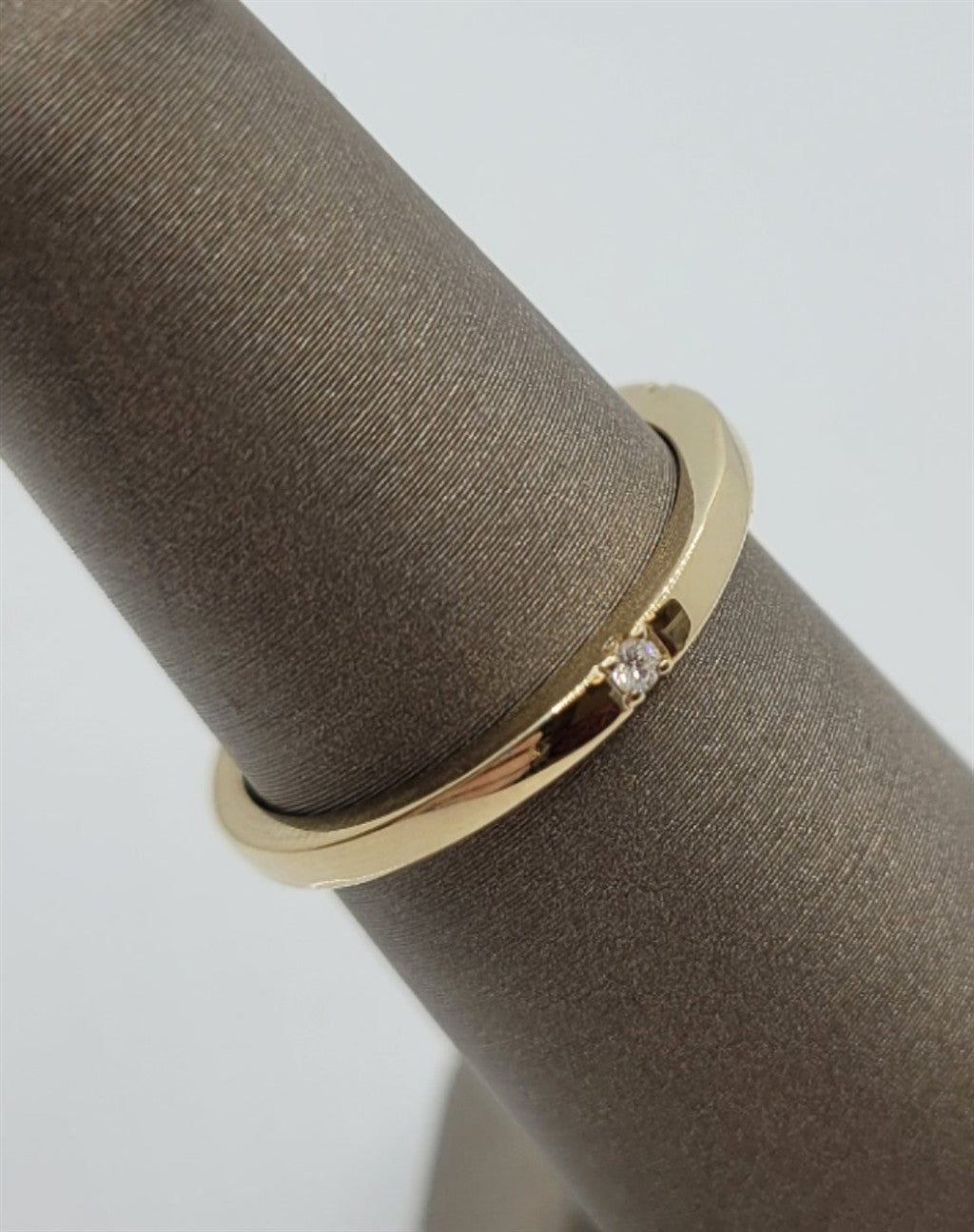 14K Yellow Gold 2-Diamond Wedding Band