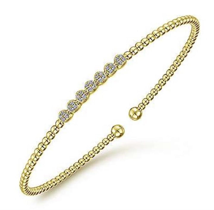 14K Yellow Gold Gabriel & Co. Bujukan Diamond Bracelet