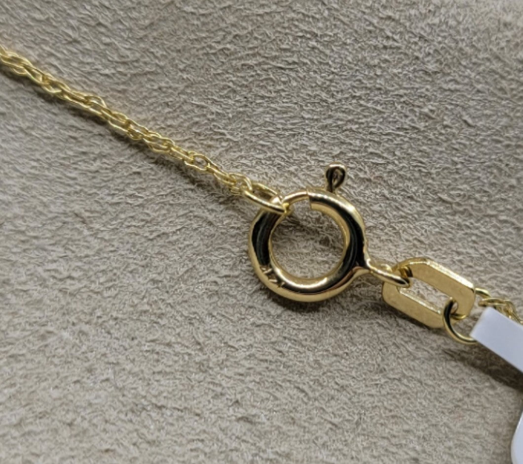 14K Yellow Gold Guitar Necklace
