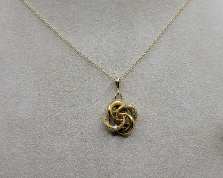14K Yellow Gold Twisted Fashion Necklace