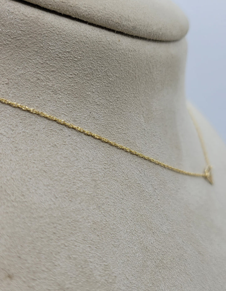 14K Yellow Gold Diamond Fashion Necklace