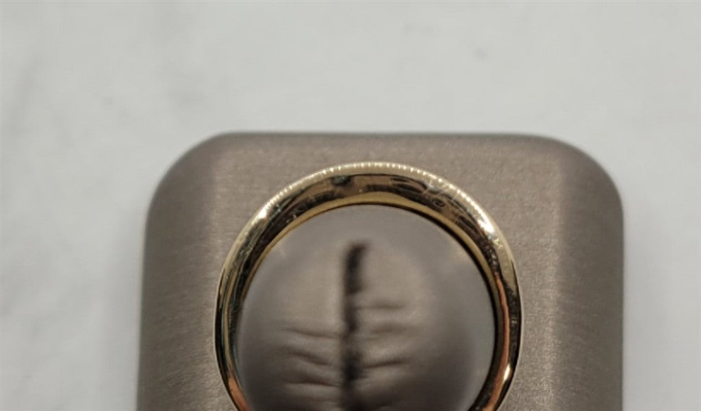 14K Yellow Gold Channel set Diamond Wedding Ring