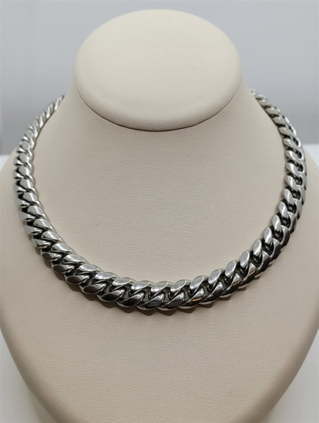 22" 10mm Stainless Steel Mens Curb Chain