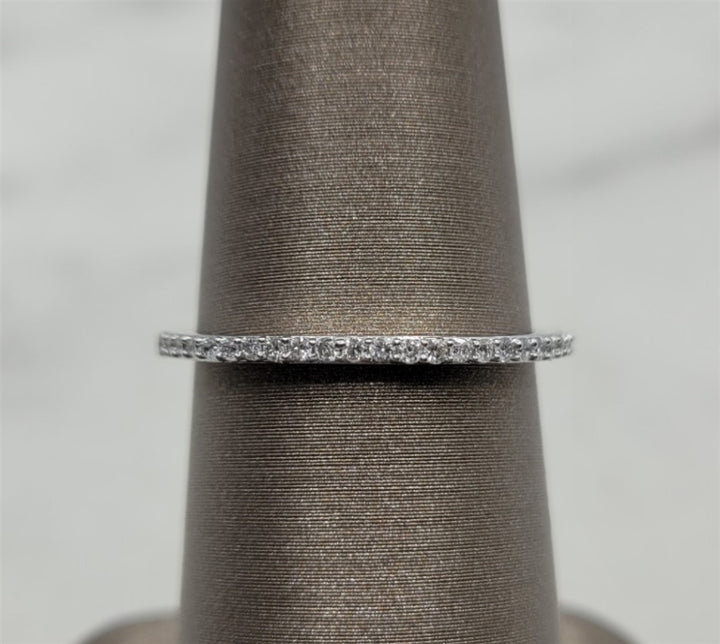 14K White Gold Prong Set Diamond Wedding Rings
