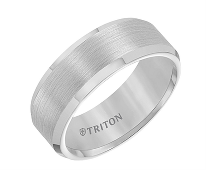 Tungsten 8 mm Band Wedding Ring