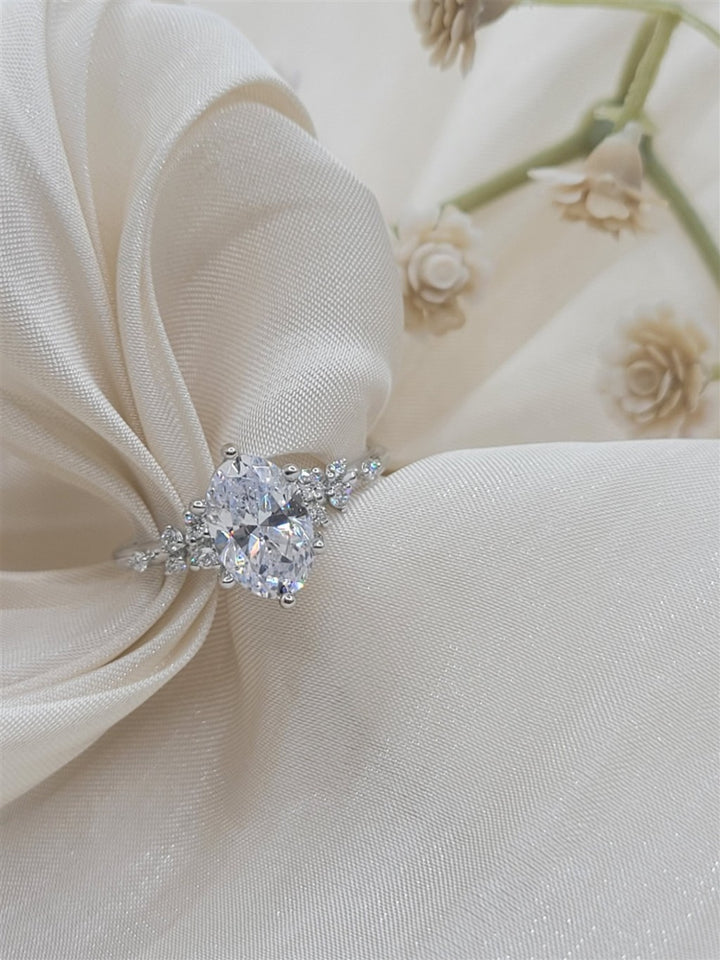 14K White Gold Gabriel & Co Diamond Engagement Ring