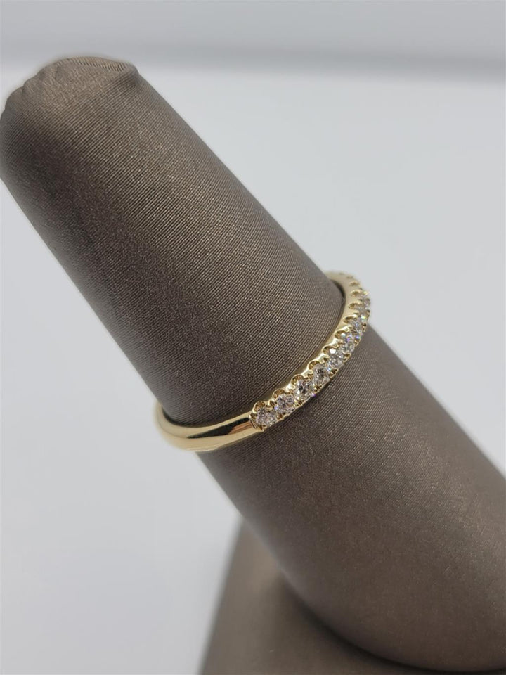 14K Yellow Gold Diamond Wedding Band