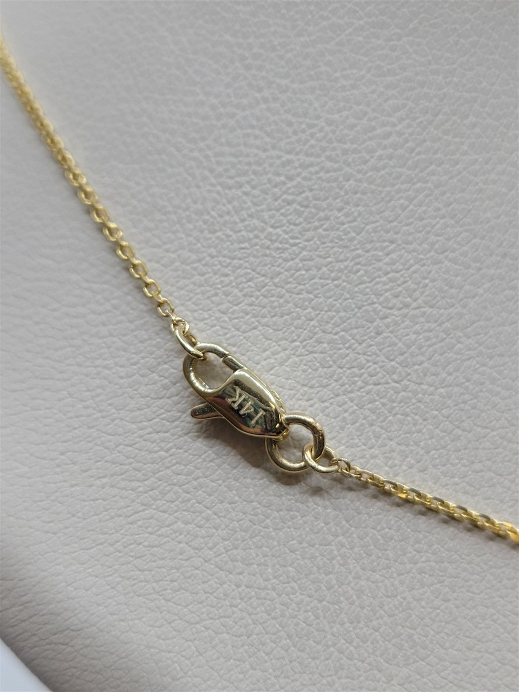 16" 14K Yellow Gold Diamond Cross Pendant Necklace
