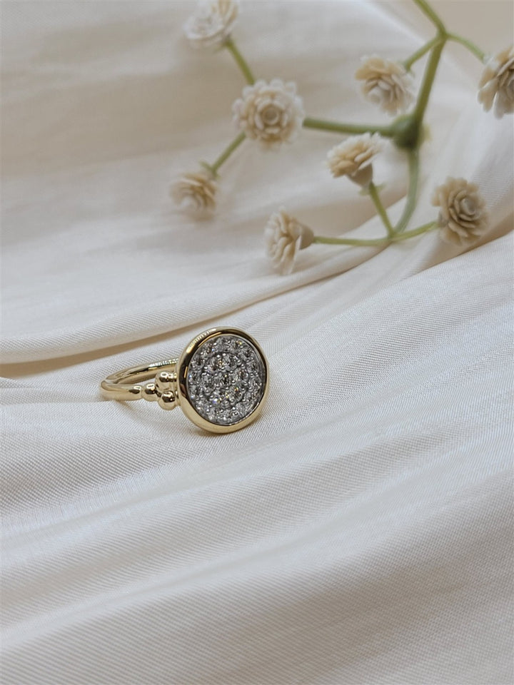 14K Yellow Gold Fashion Gabriel & Co Diamond Fashion Ring