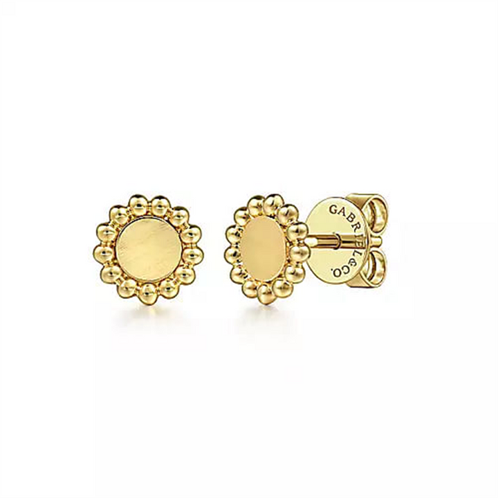 14K Yellow Gold Gabriel & Co. Fashion Stud Earrings