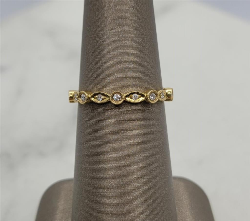 18K Yellow Gold Eternity Almor Designs Diamond Fashion Ring