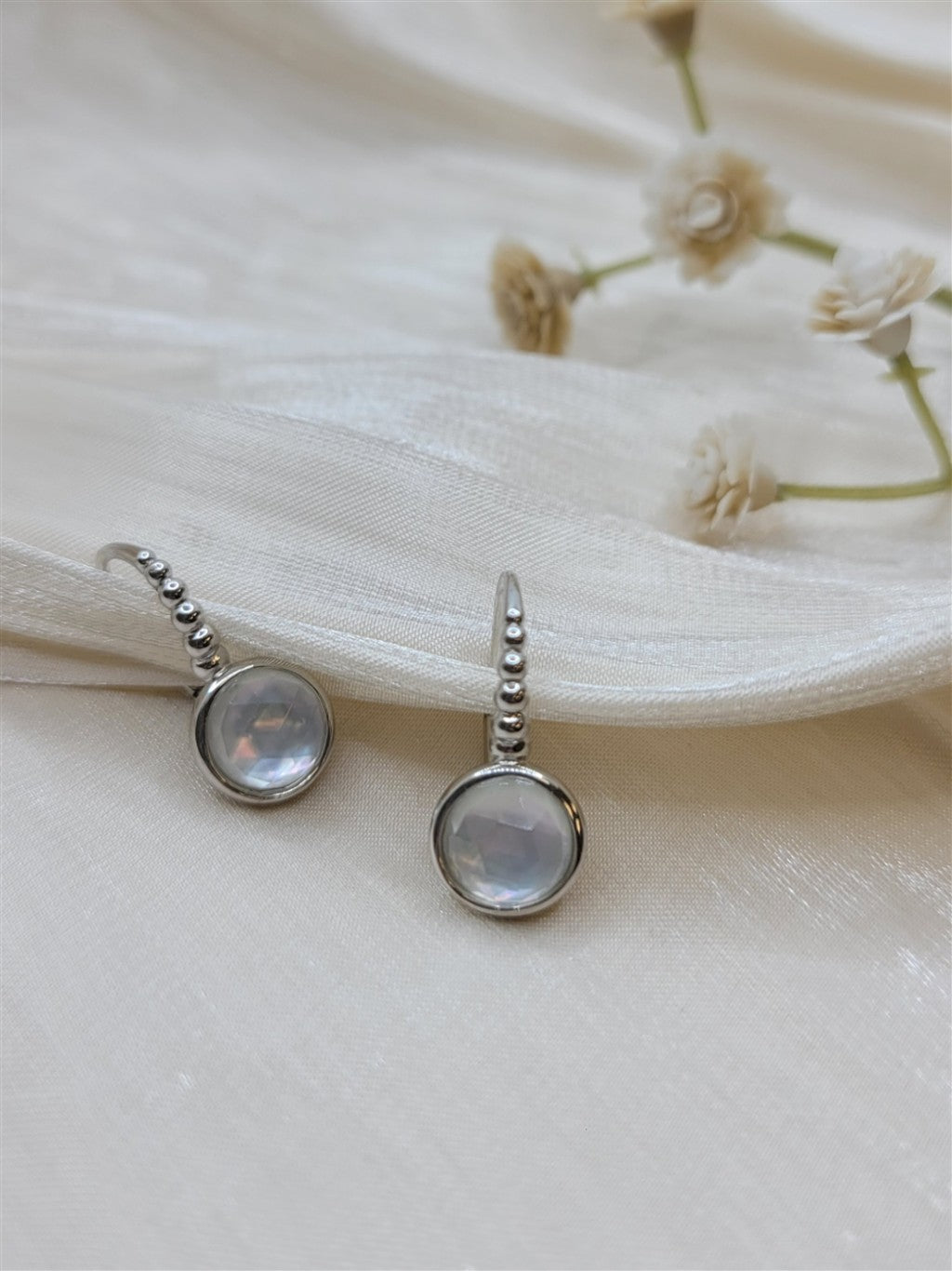 Sterling Silver "Gabriel & Co." Fashion Leverback Earrings