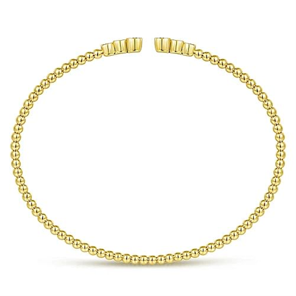 14K Yellow Gold Gabriel & Co. Bujukan 0.23 ctw Round cut Diamond Bracelet