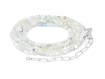 Nina Nguyen Sterling Silver Aquamarine Wrap