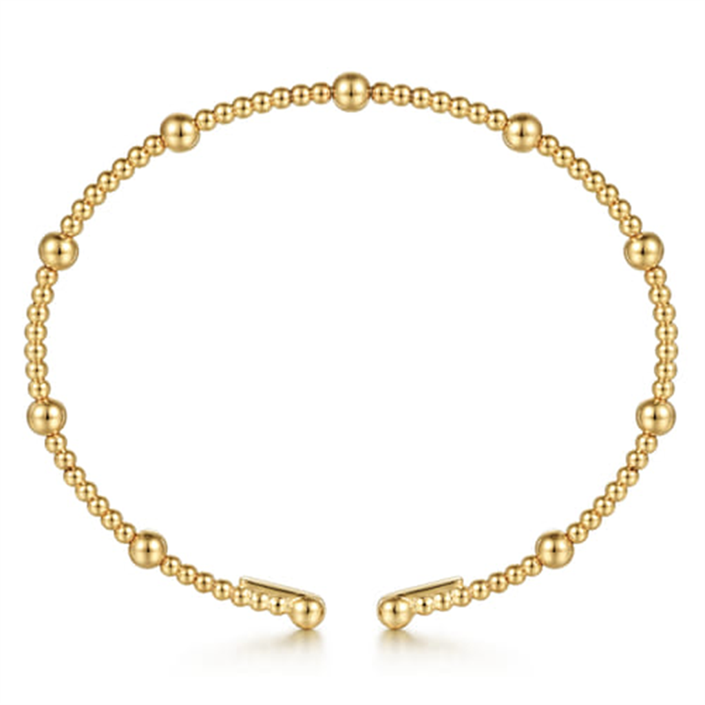14K Yellow Gold Bujukan Split Bangle
