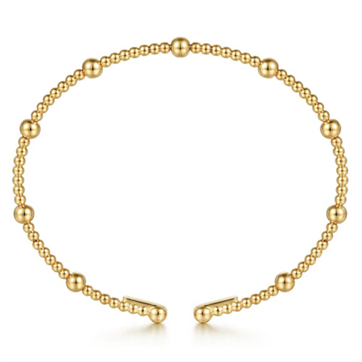 14K Yellow Gold Bujukan Split Bangle