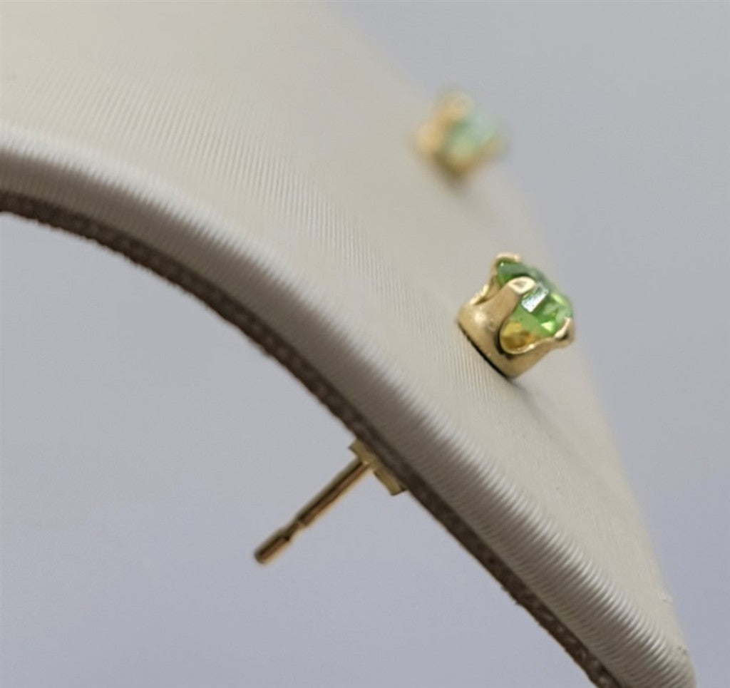 14K Yellow Gold October Birthstone Earrings