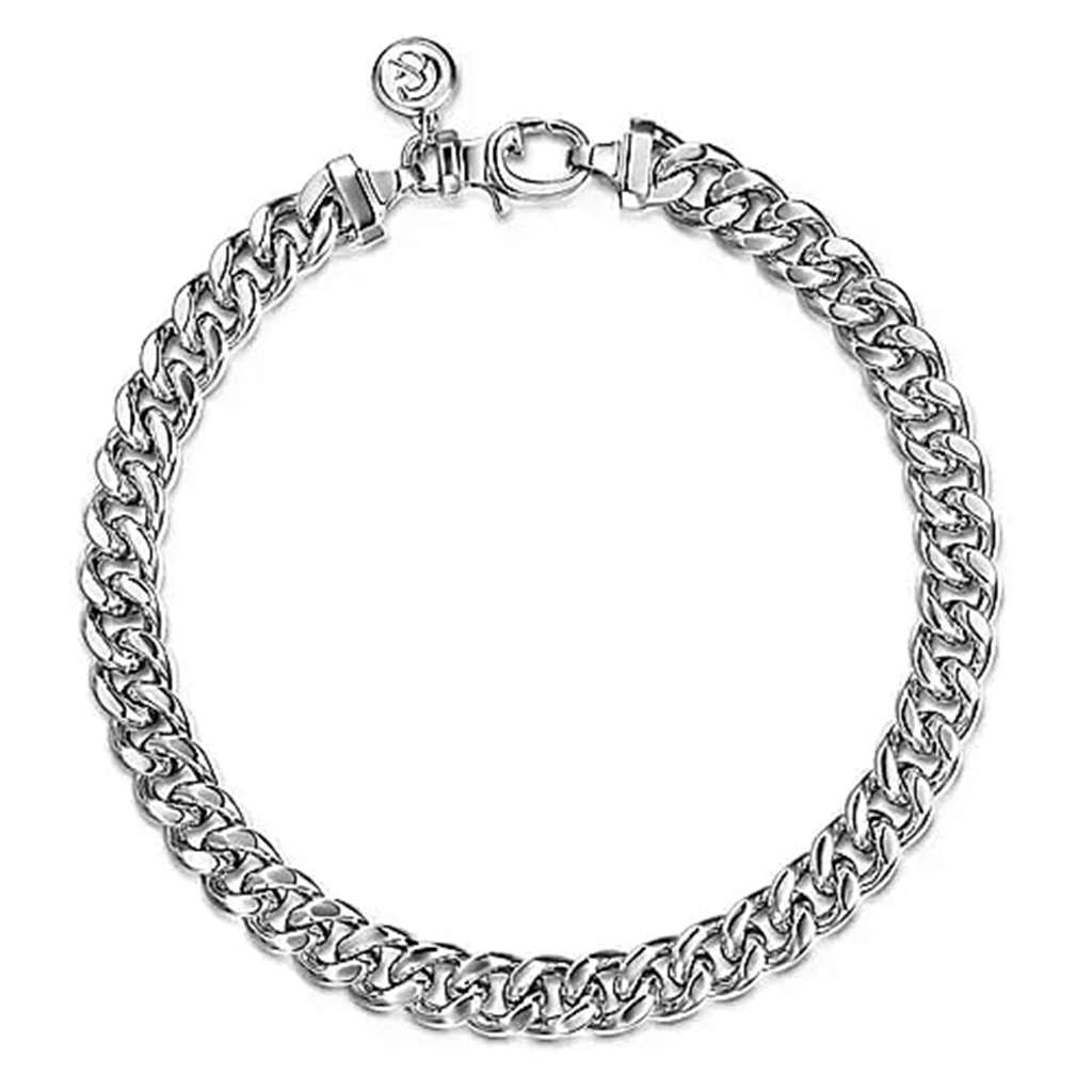 Men's Sterling Silver "Gabriel & Co." Curb Link Bracelet