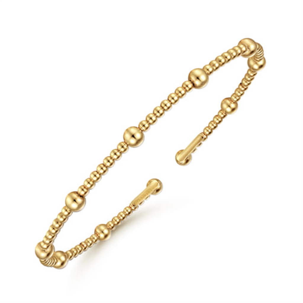 14K Yellow Gold Bujukan Split Bangle