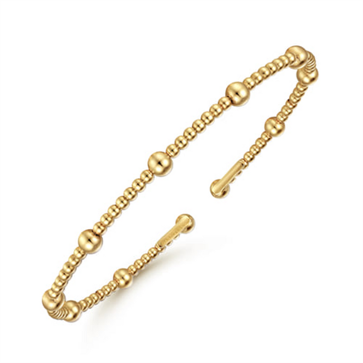 14K Yellow Gold Bujukan Split Bangle